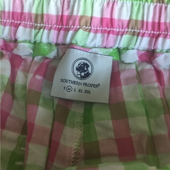 SOUTHERN PROPER PINK/ GREEN SEERSUCKER NWT COUNTRY CLUB SHORTS - Picture 14 of 14